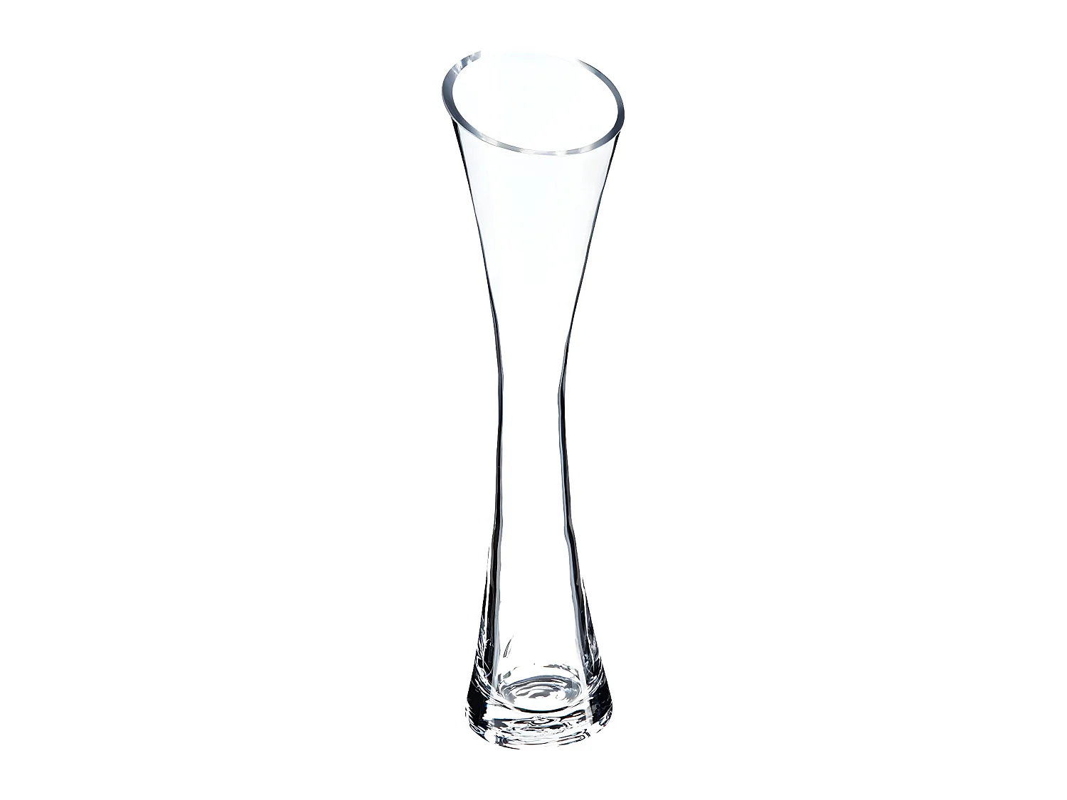 Vase Soliflore évasé en Verre H 30 cm