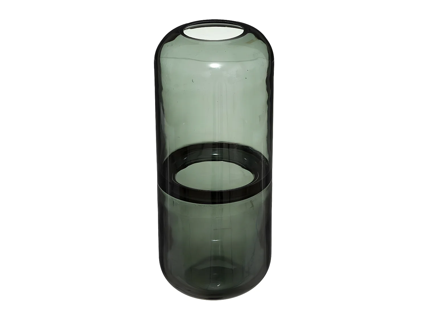 Vase Bouteille en Verre coloré H 25 cm