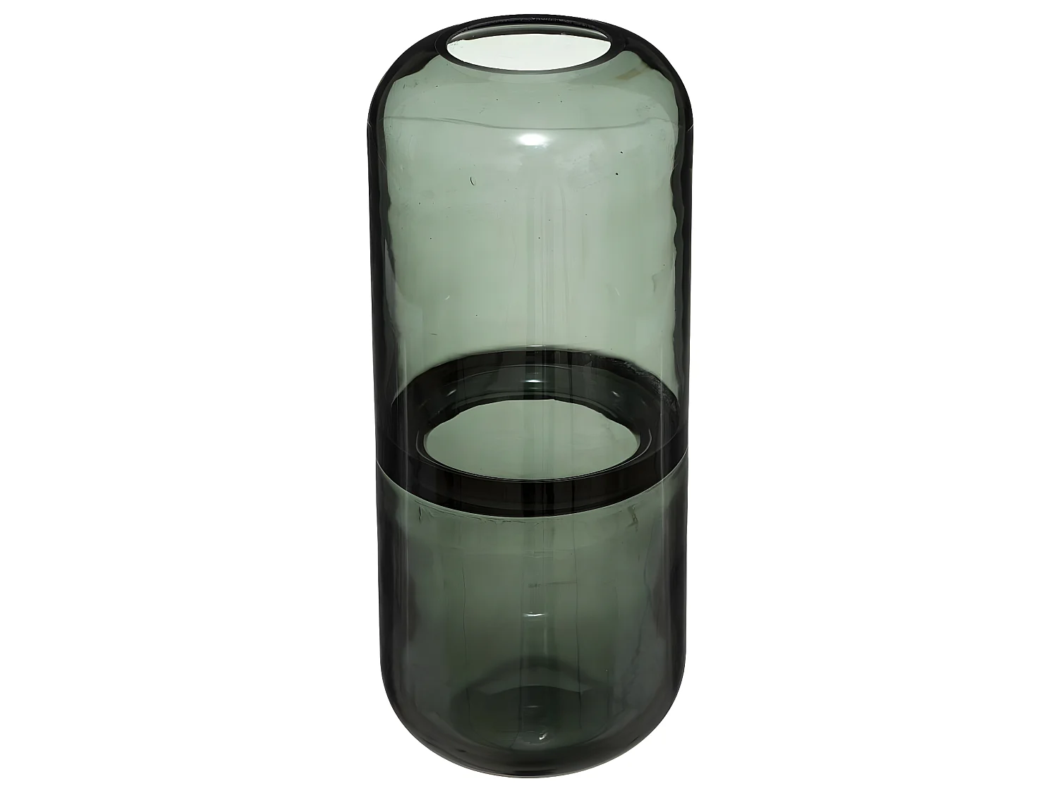 Vase Bouteille en Verre coloré H 25 cm