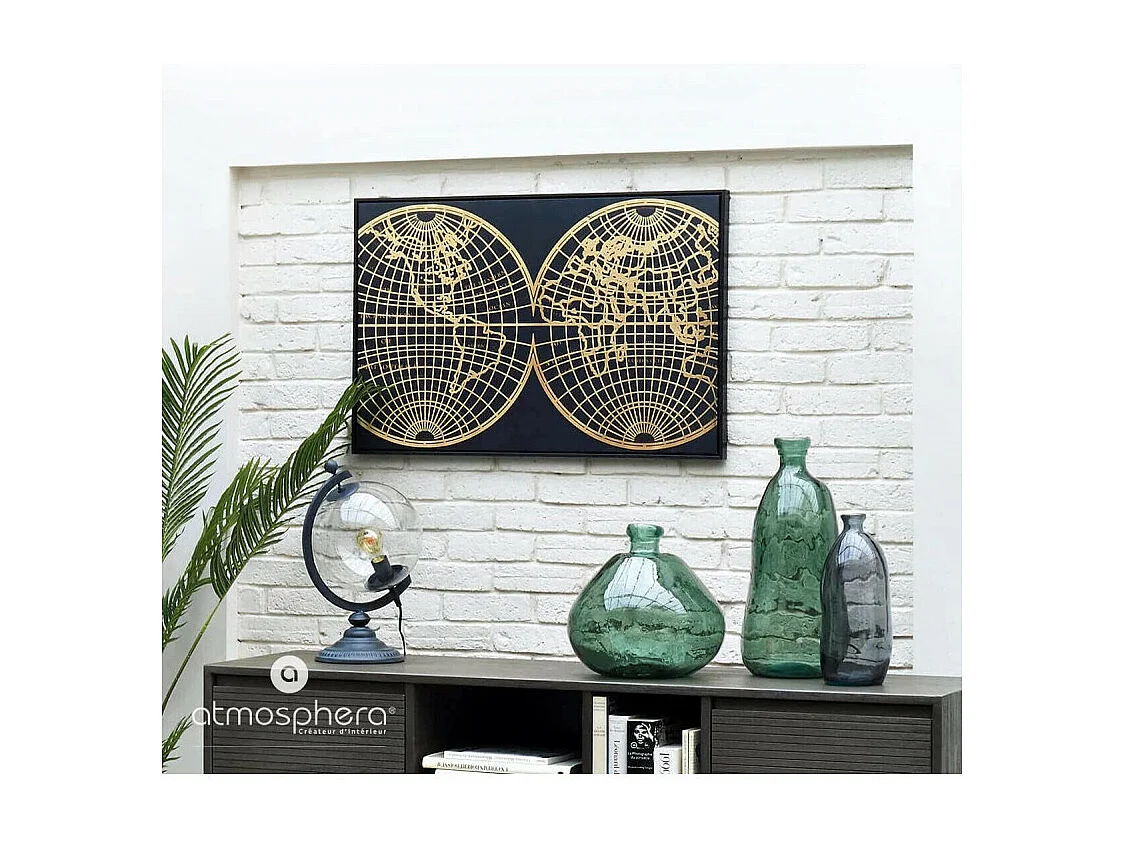 Vase rond en Verre recyclé Vert kaki H 33 cm