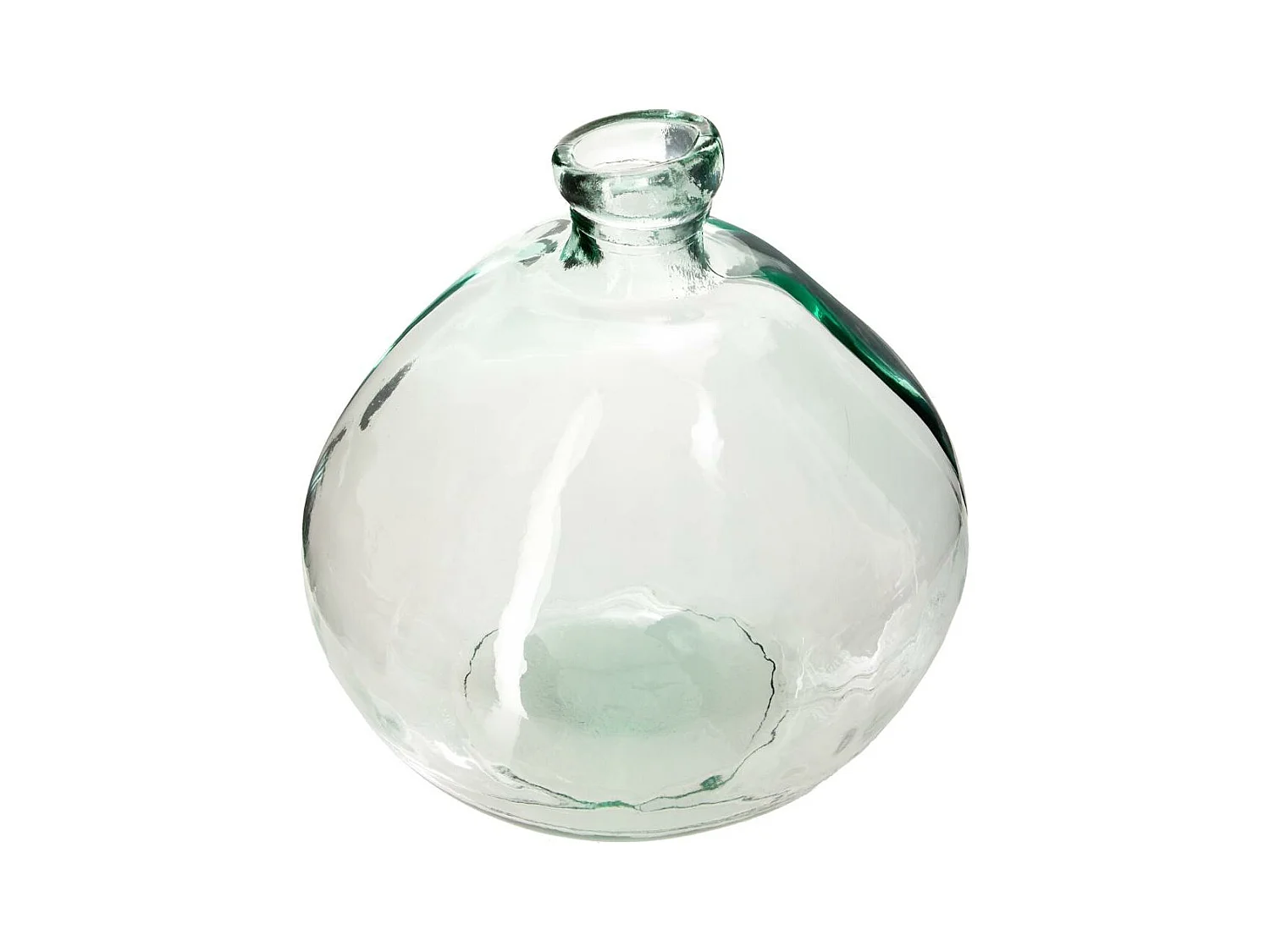 Vase rond Verre recyclé transparent H 33 cm