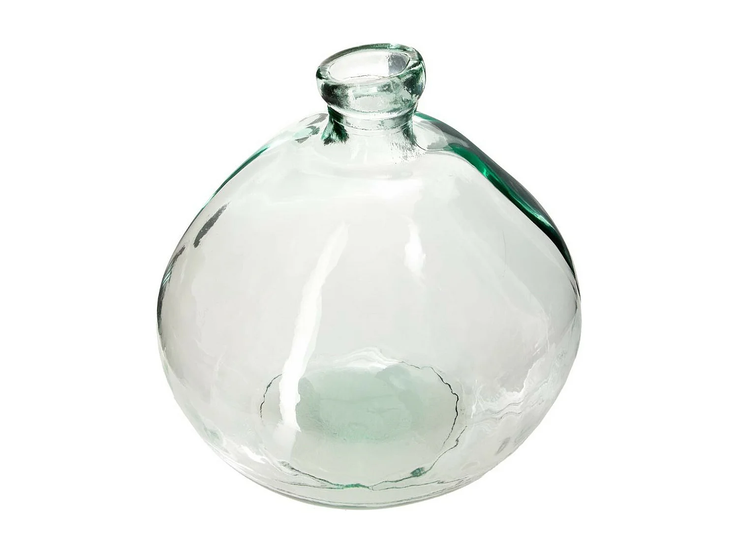 Vase rond Verre recyclé transparent H 33 cm