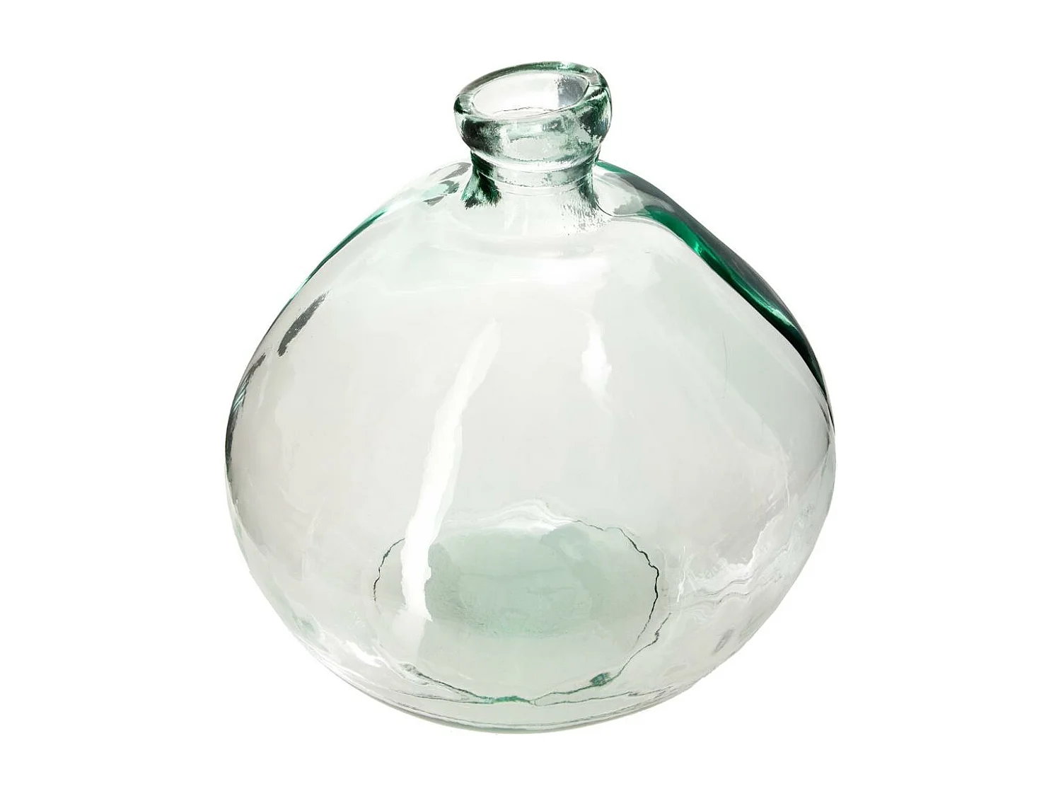 Vase rond Verre recyclé transparent H 33 cm