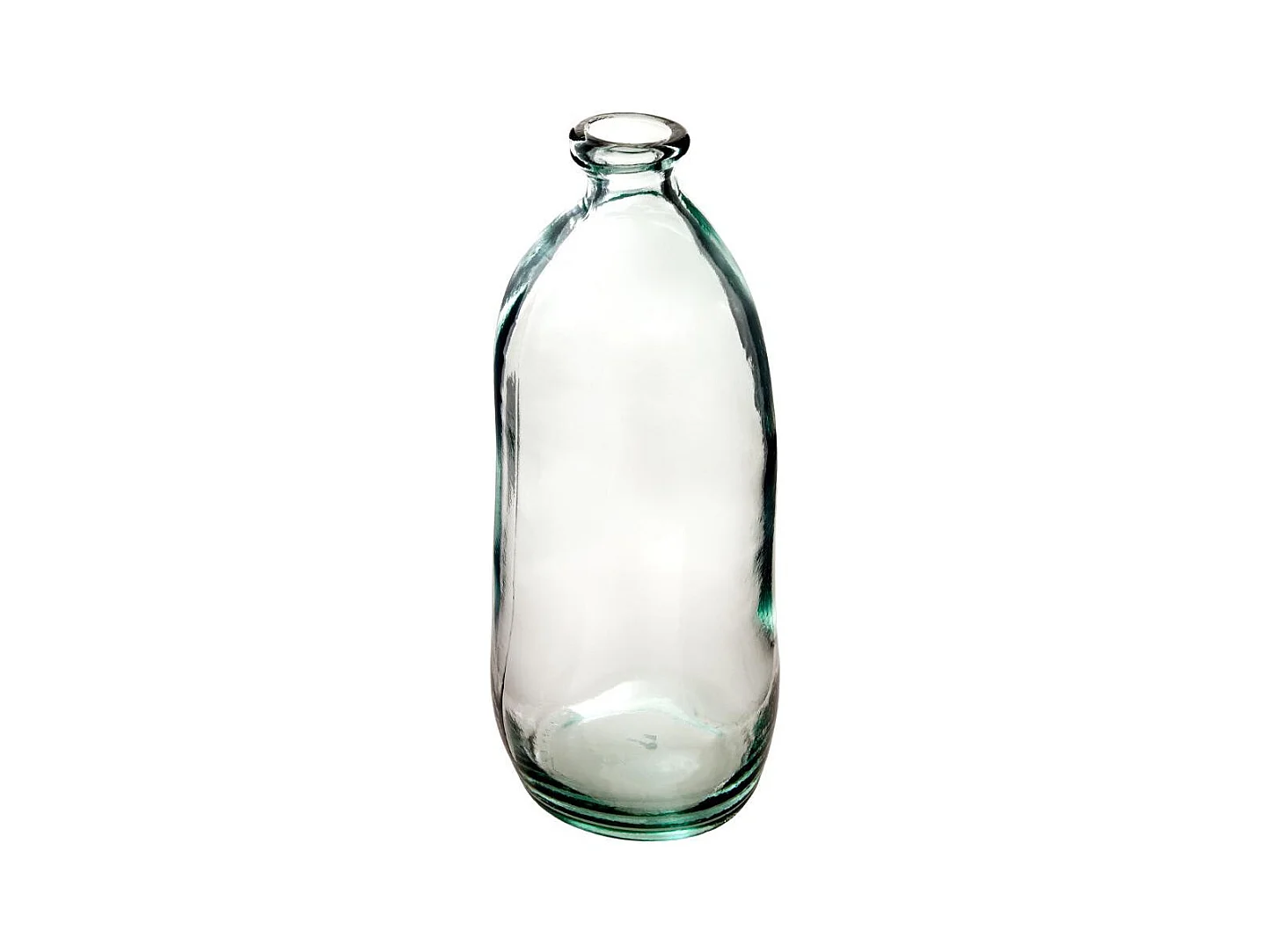 Vase bouteille en Verre recyclé transparent H 51 cm