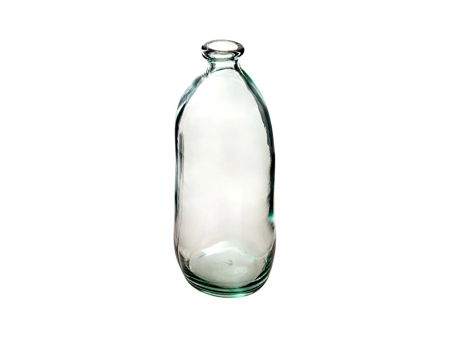 Vase bouteille en Verre recyclé transparent H 51 cm