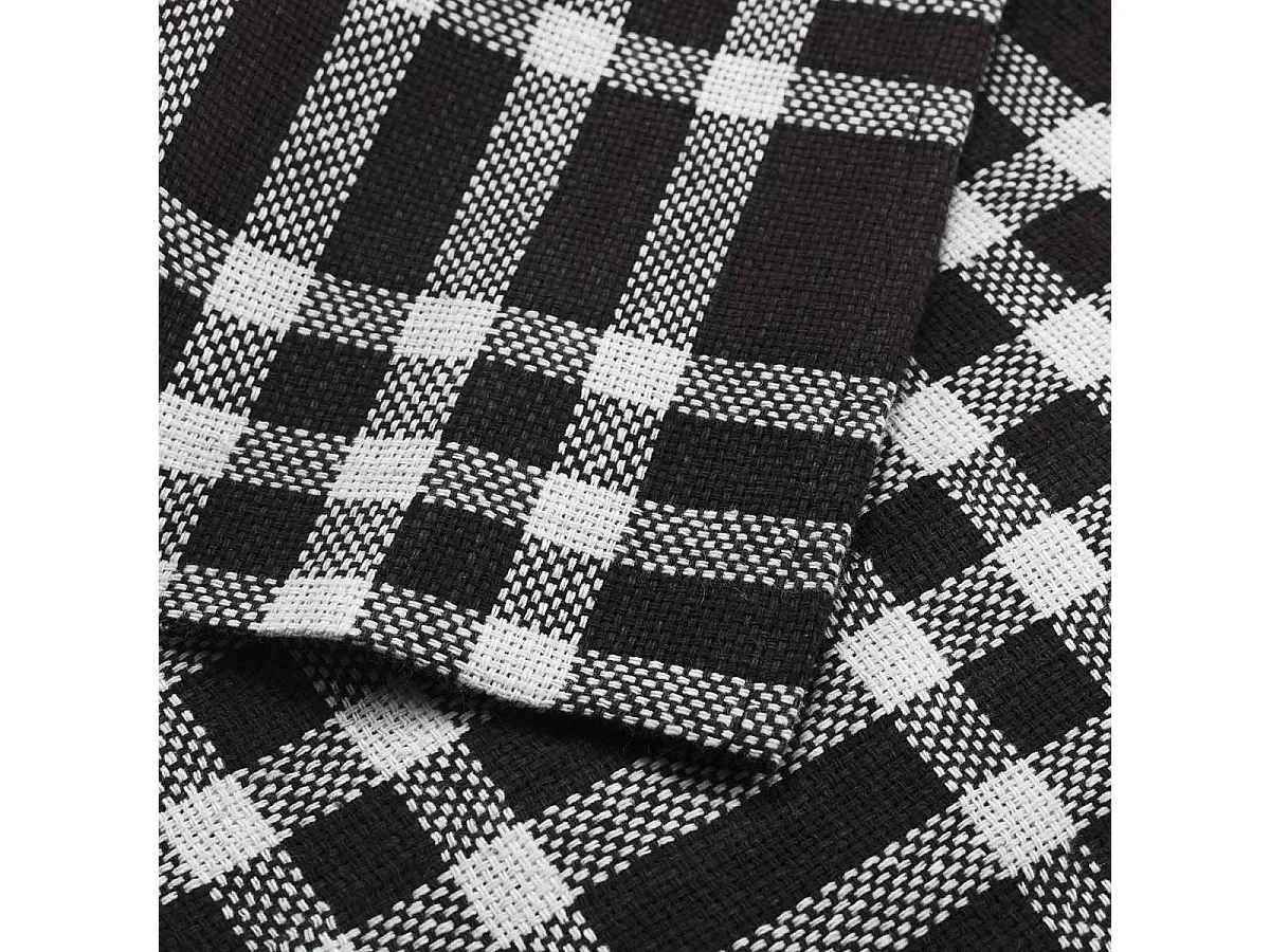 Lot de 3 Serviettes de Table "Traditio" 45x45cm Noir