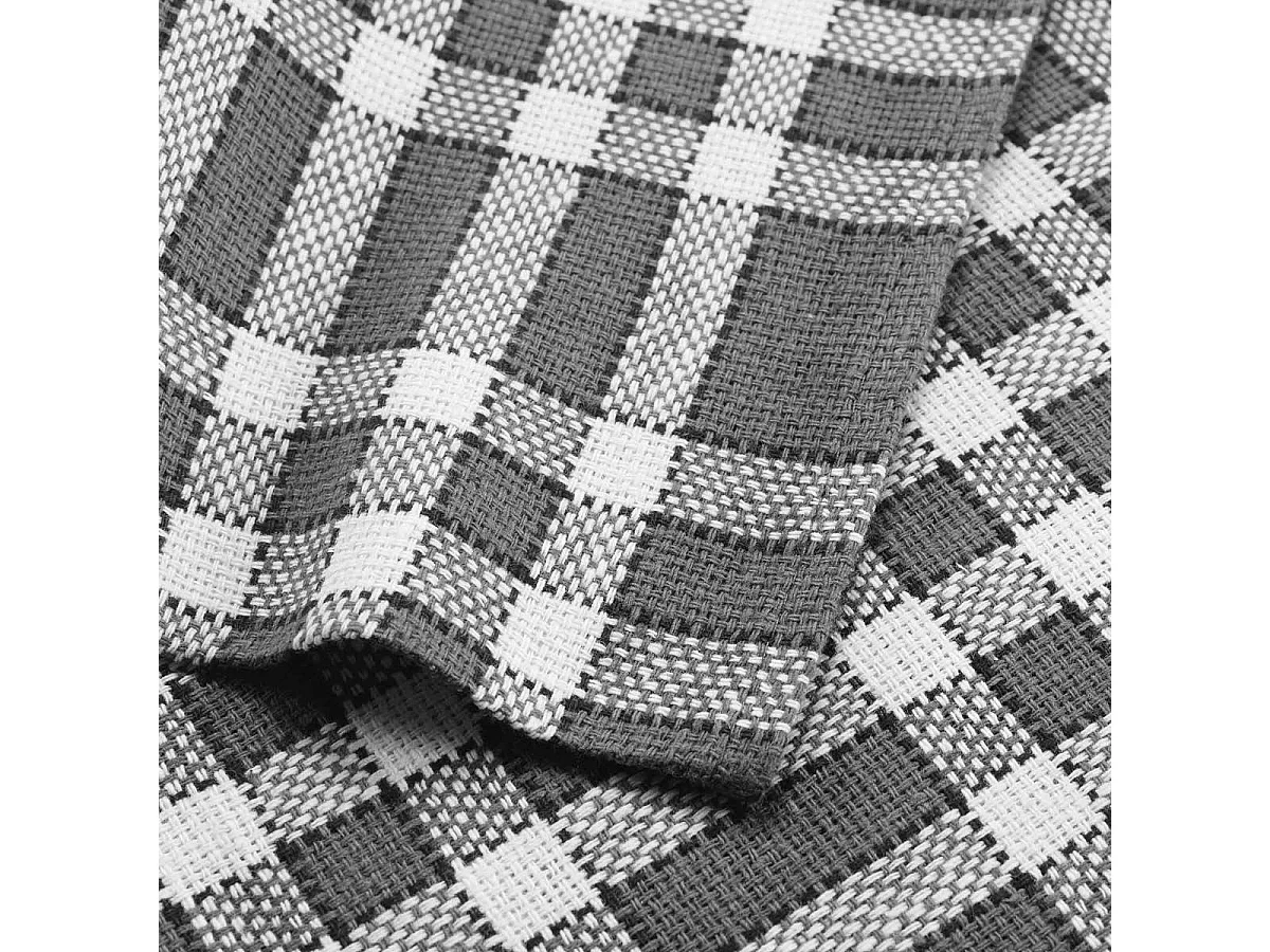 Lot de 3 Serviettes de Table "Traditio" 45x45cm Anthracite