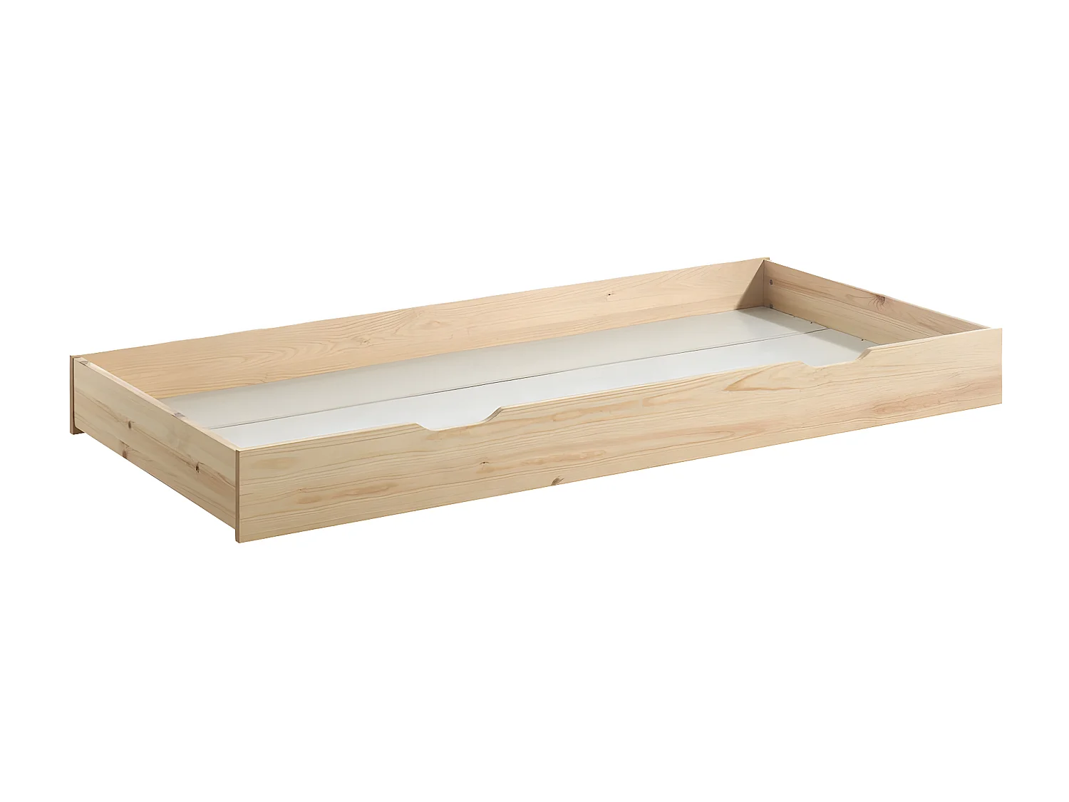 ARKAN - Lit Maison à Barrières 90x200cm Complet Pin Naturel