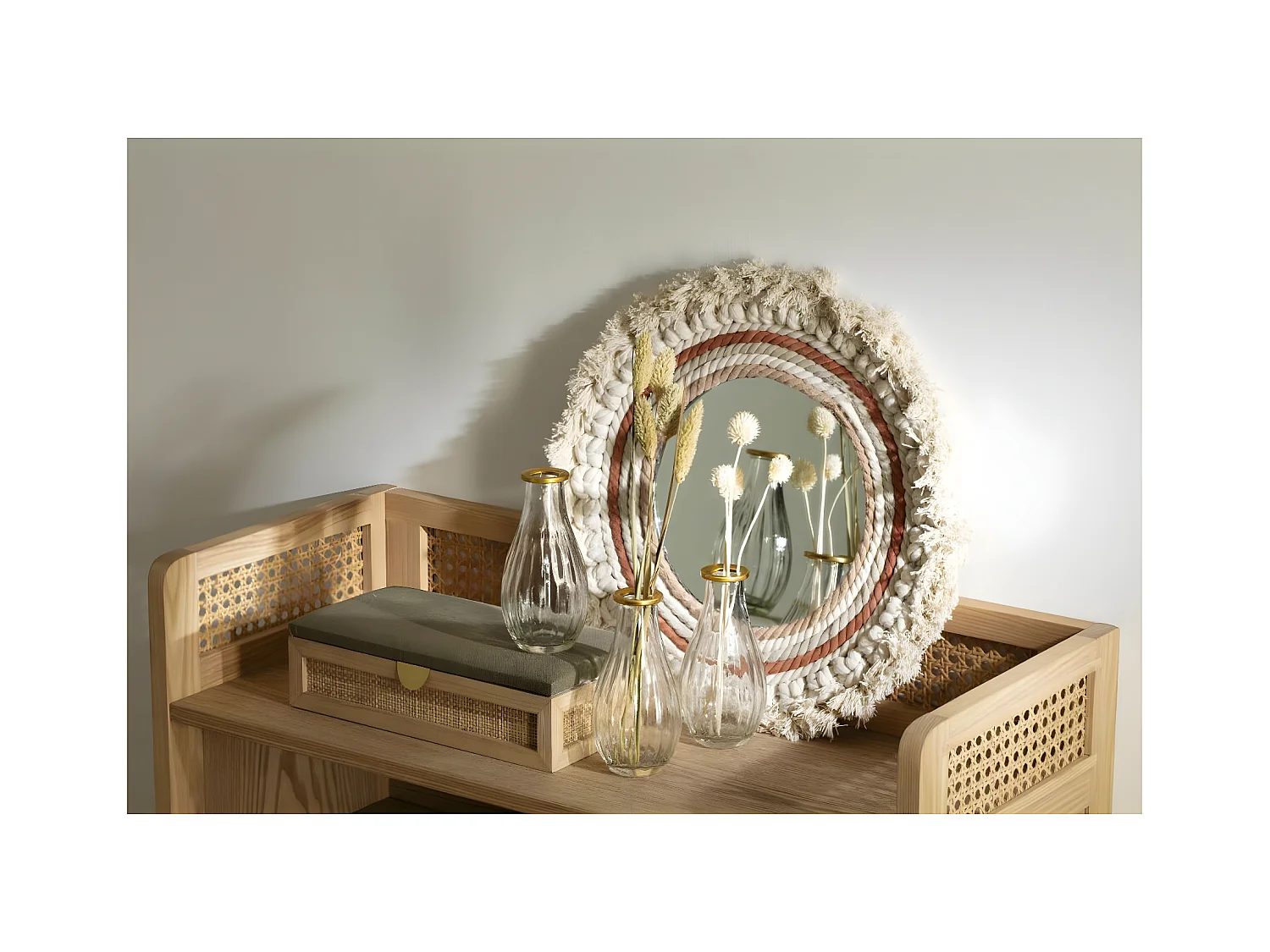 Set 3 Soliflores en Verre H 16 cm