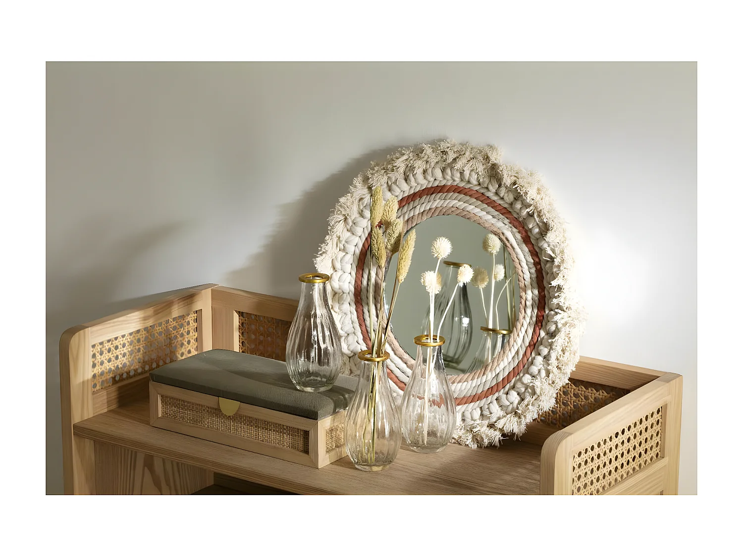 Set 3 Soliflores en Verre H 16 cm