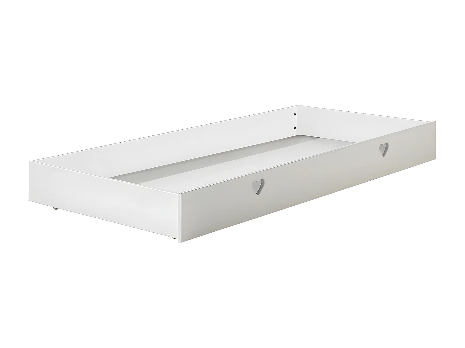 MILADY - Lit Banquette 90x200cm Blanc avec Tiroir de Lit