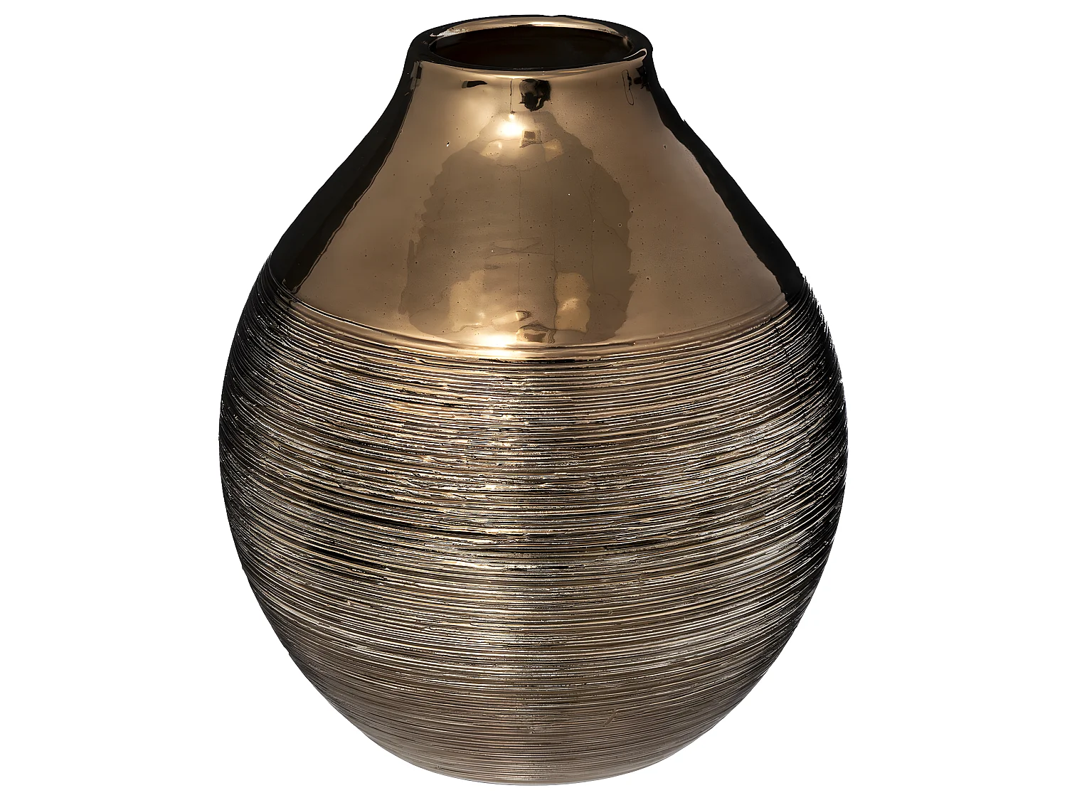 Vase en céramique Bronze H 20 cm