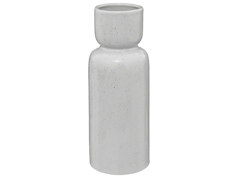 Vase en céramique finition émail réactif D 11,5 x H 29 cm