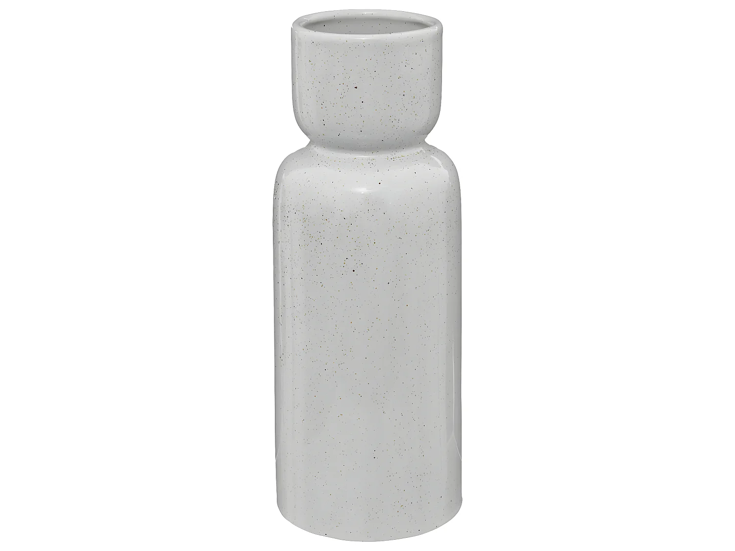 Vase en céramique finition émail réactif D 11,5 x H 29 cm