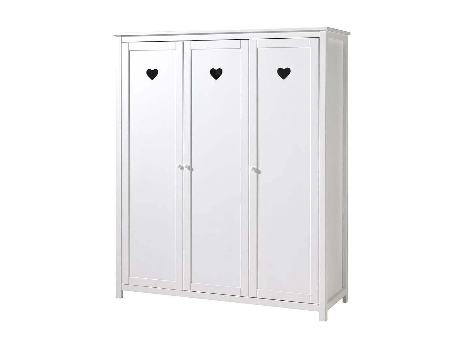 MILADY - Lit 90x200cm + Chevet + Armoire 3P + Pack Bureau