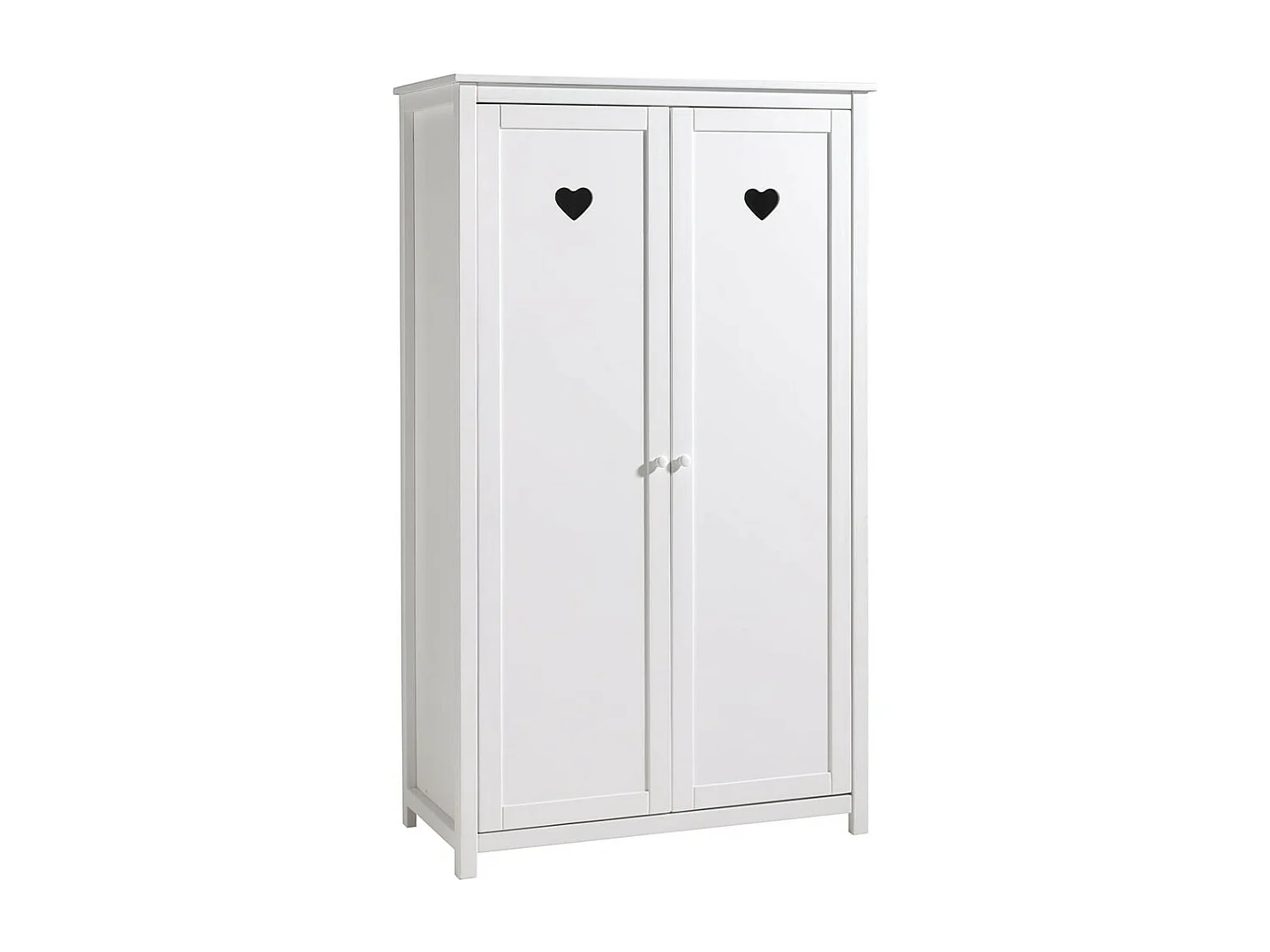 MILADY - Lit 90x200cm avec Sommier + Chevet + Armoire 2P