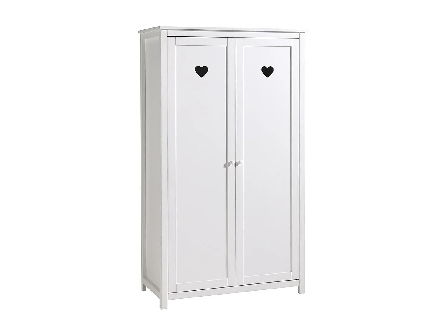 MILADY - Lit 90x200cm + Chevet + Armoire 2P + Pack Bureau