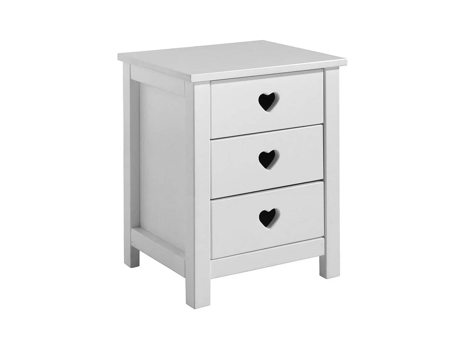 MILADY - Lit 90x200cm avec Sommier + Chevet + Armoire 2P + Pack Bureau