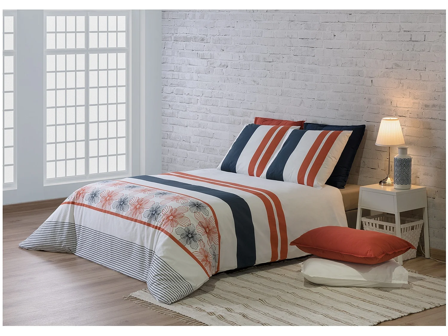 Housse de couette + 2 taies 240 x 260 cm Elegance