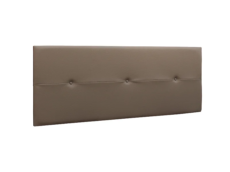 Cabecero Prado3 BotonesPolipiel 160X55X4Cm Chocolate - Venprodin