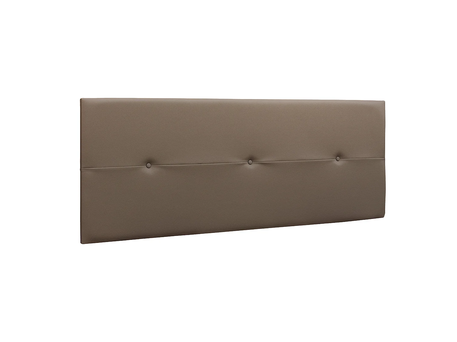 Cabecero Prado3 BotonesPolipiel 160X55X4Cm Chocolate - Venprodin
