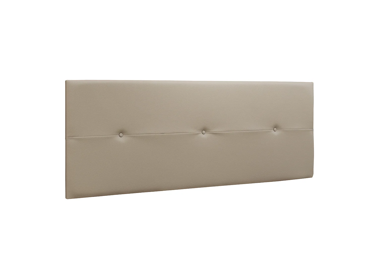 Tête de Lit Prado 3 Boutons Similicuir 160X55X4Cm Vison - Venprodin