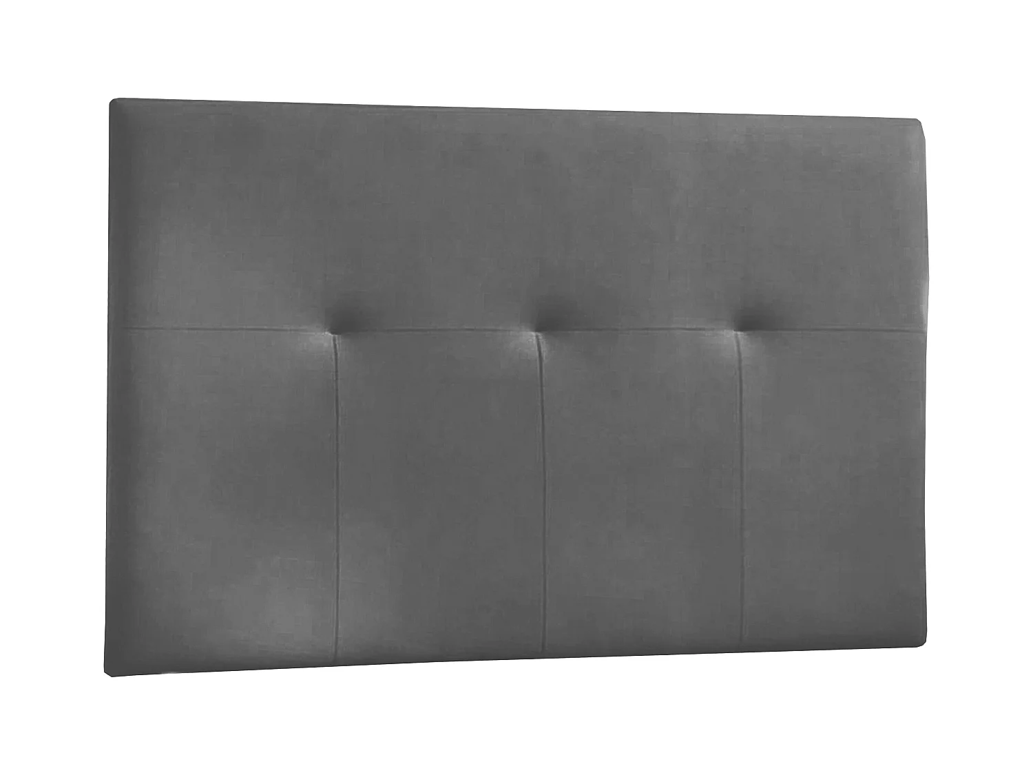 Cabeceira - Couro Sintético 160X120X4Cm - Cinza