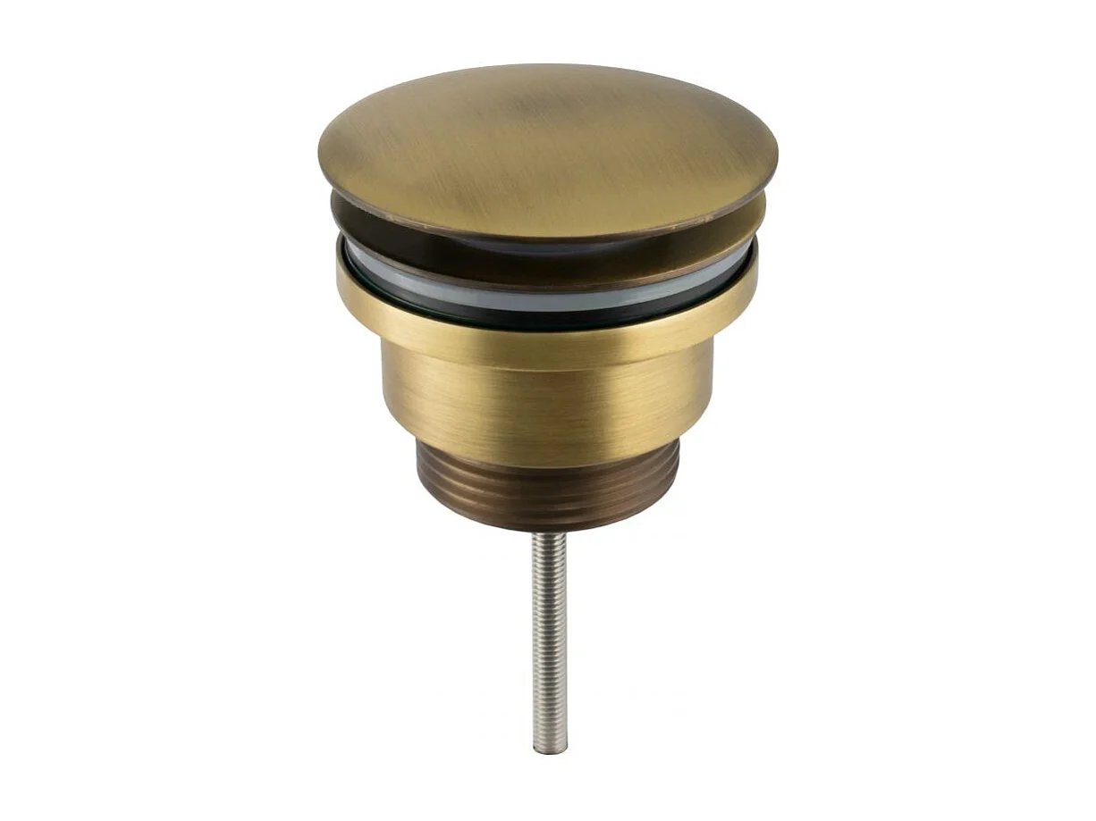 Bonde lavabo or ancien pour vasques avec ou sans trop-plein