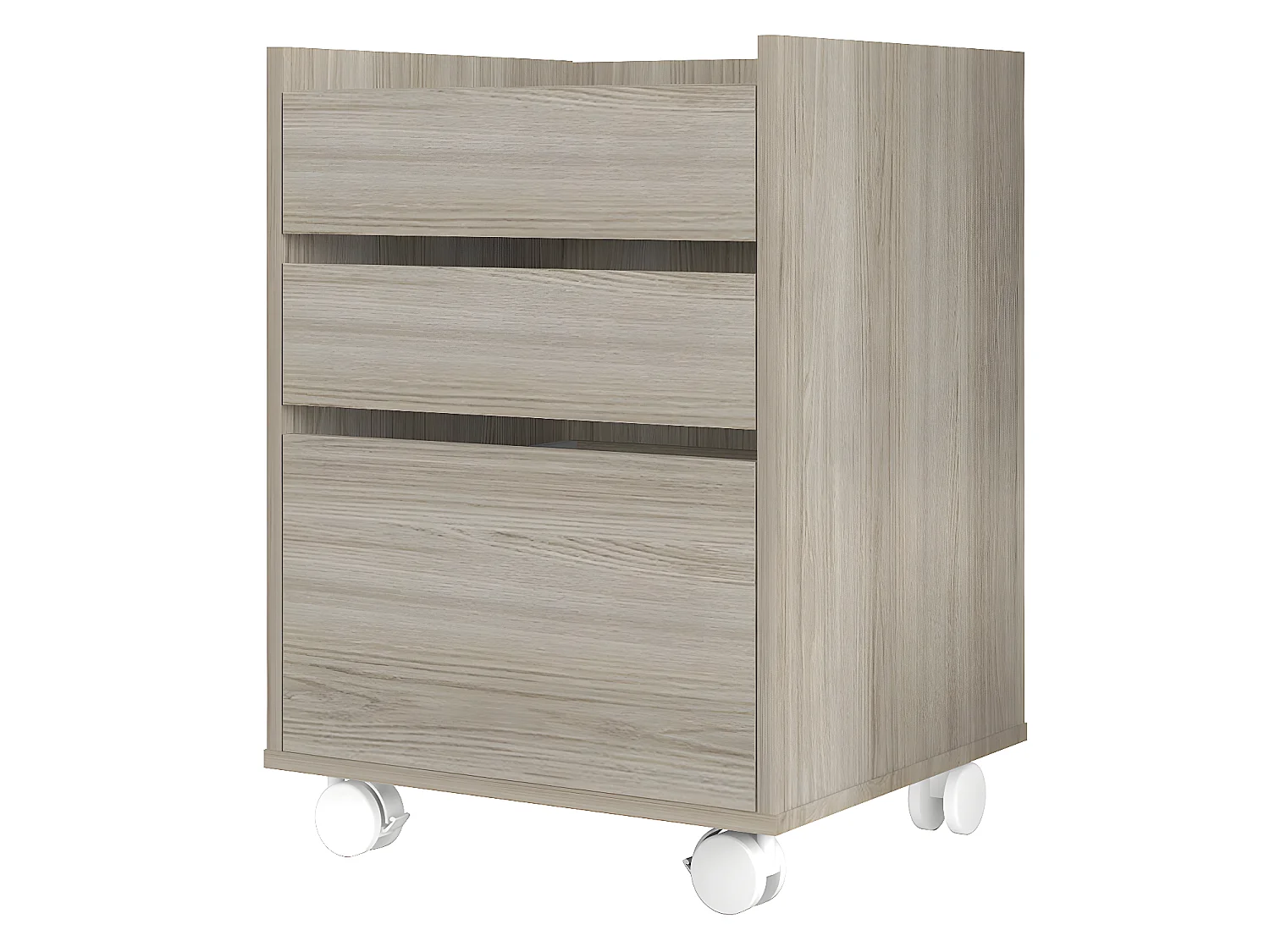 Cajonera Nevada3 Cajones 66X47X44Cm Nature - Venprodin