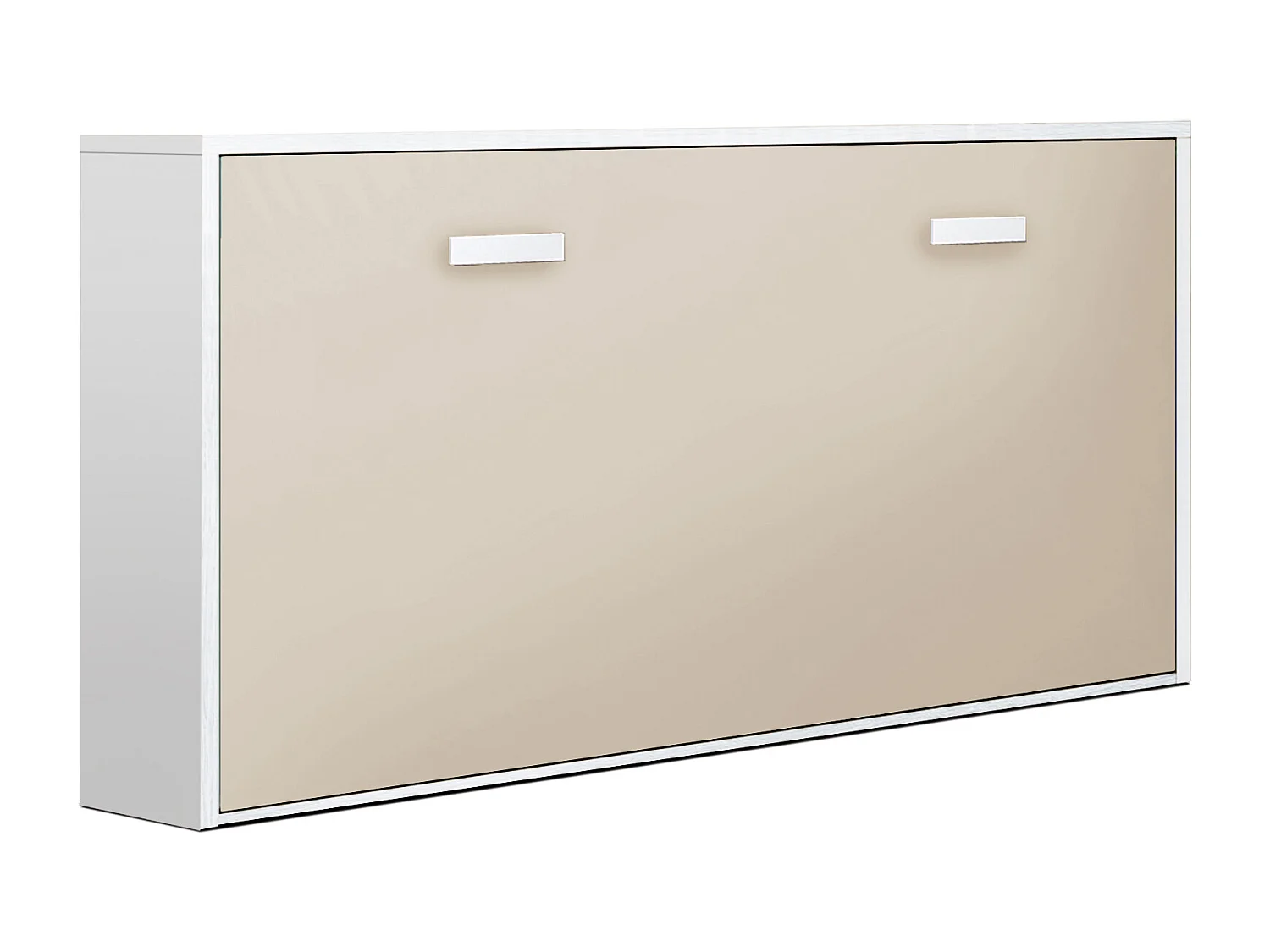 Cama Dobrável 90X190Cm - Branco-Cappuccino