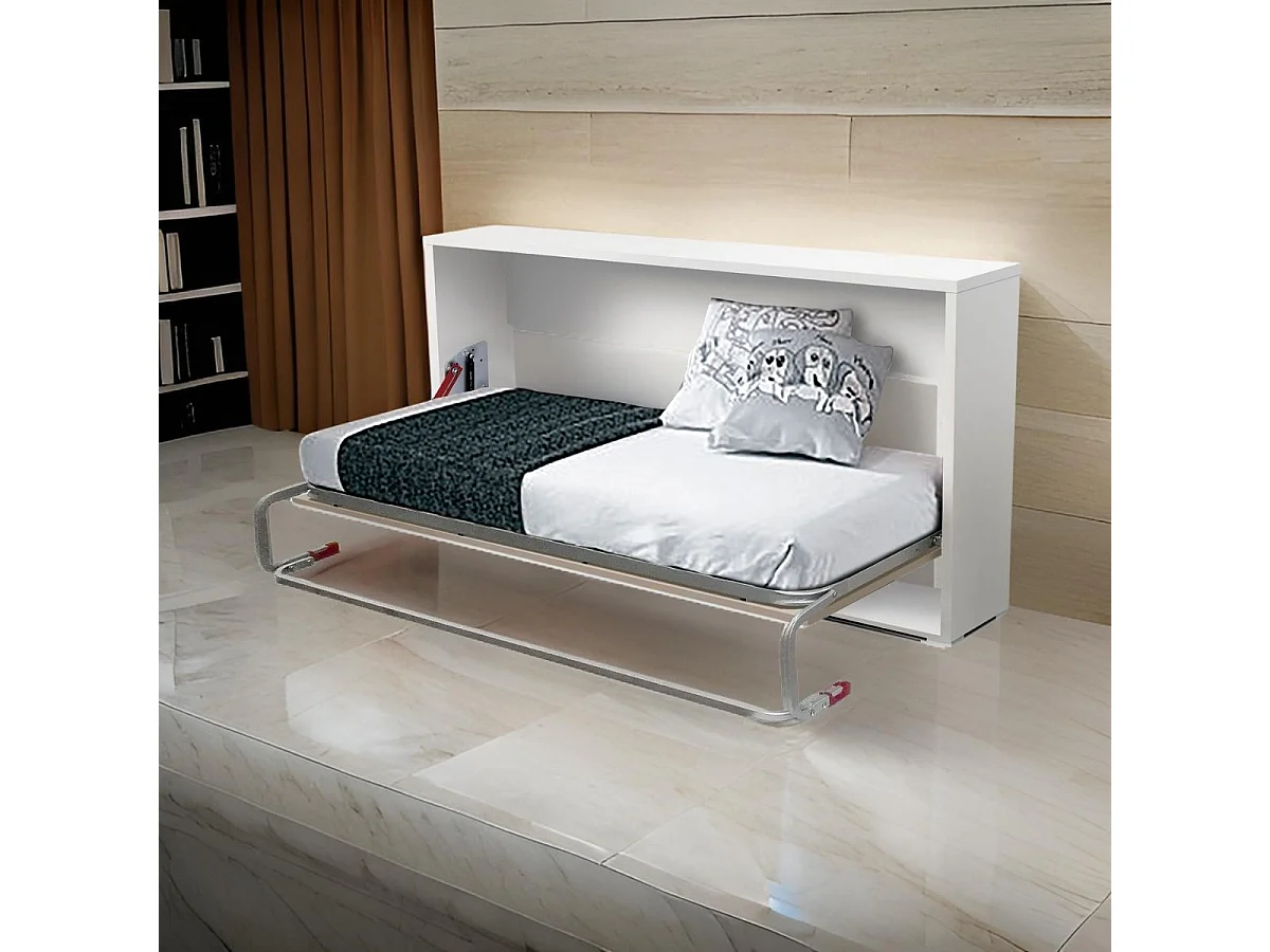 Cama Dobrável 90X190Cm - Branco-Cappuccino