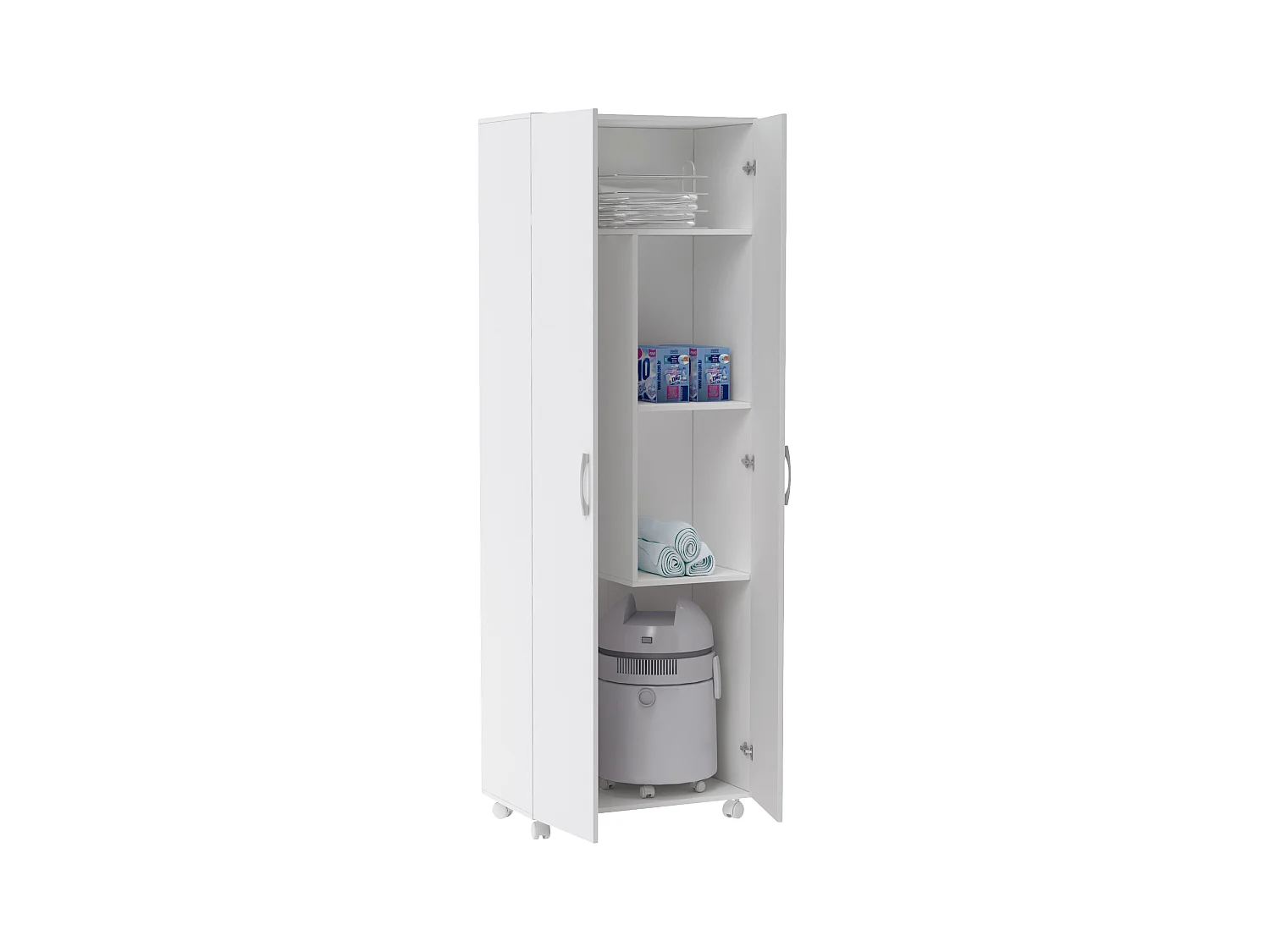 Armário Doméstico - 2 Portas 183X72X35Cm - Branco