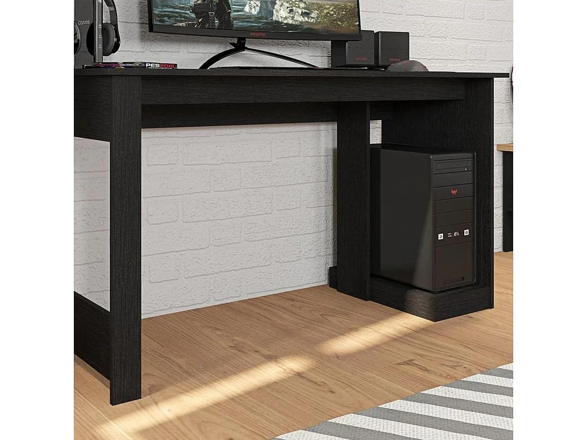 Mesa Ordenador Nevada 75X136X54CmNegro - Venprodin