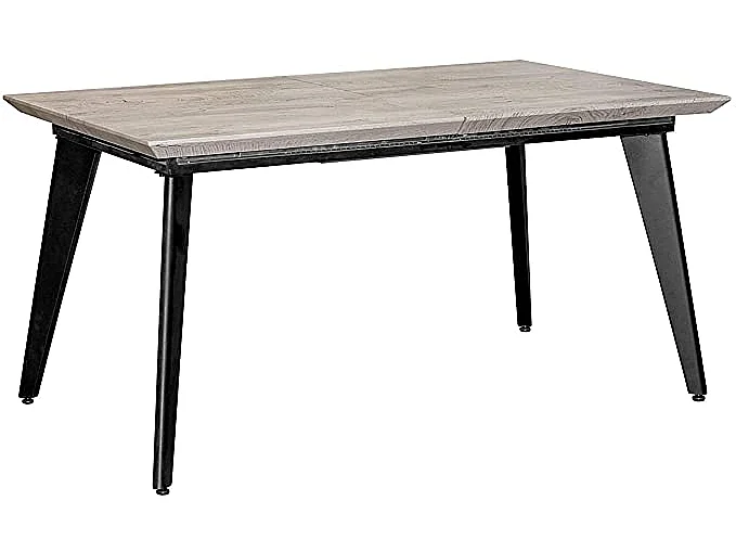 Mesa de jantar extensível moderna (cinza ártico)