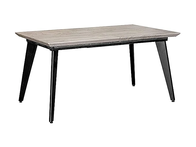 Mesa de jantar extensível moderna (cinza ártico)