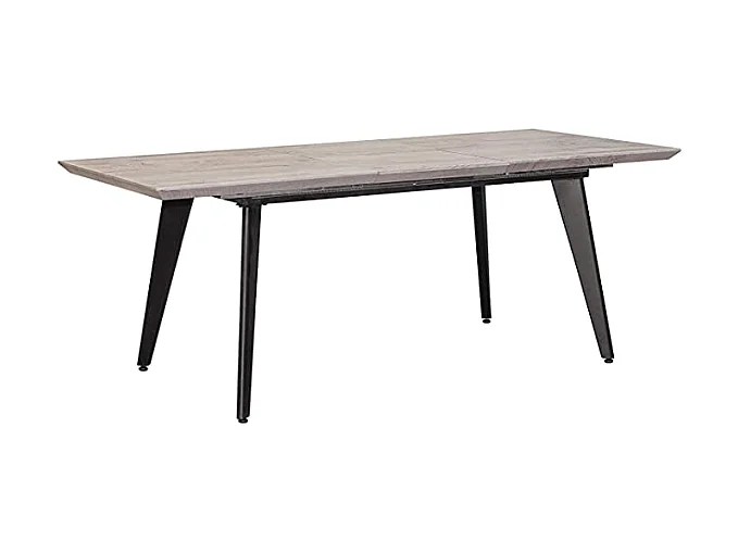 Mesa de jantar extensível moderna (cinza ártico)