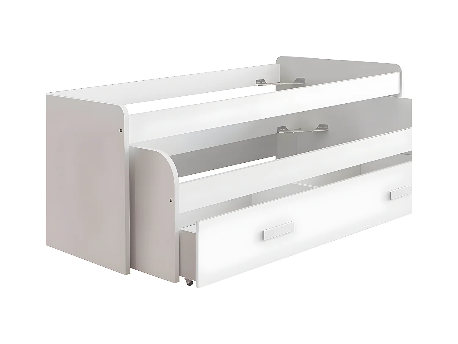 Lit Compact 90cm 73X201X100Cm Blanc