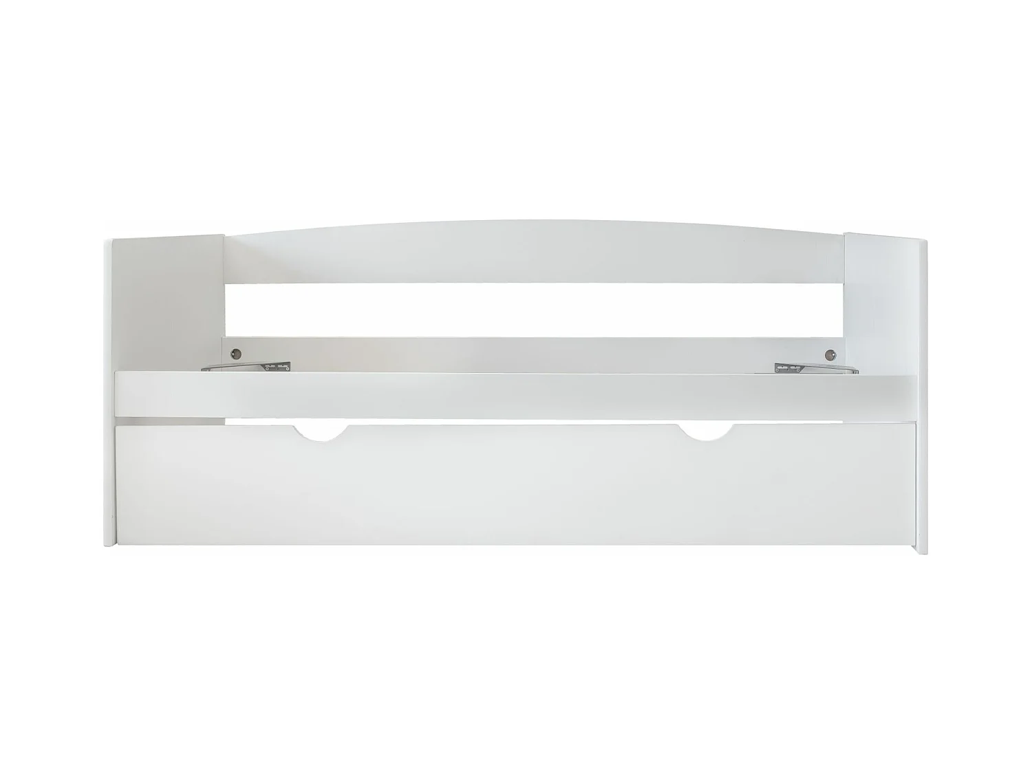 Cama de casal jovem lacada branca