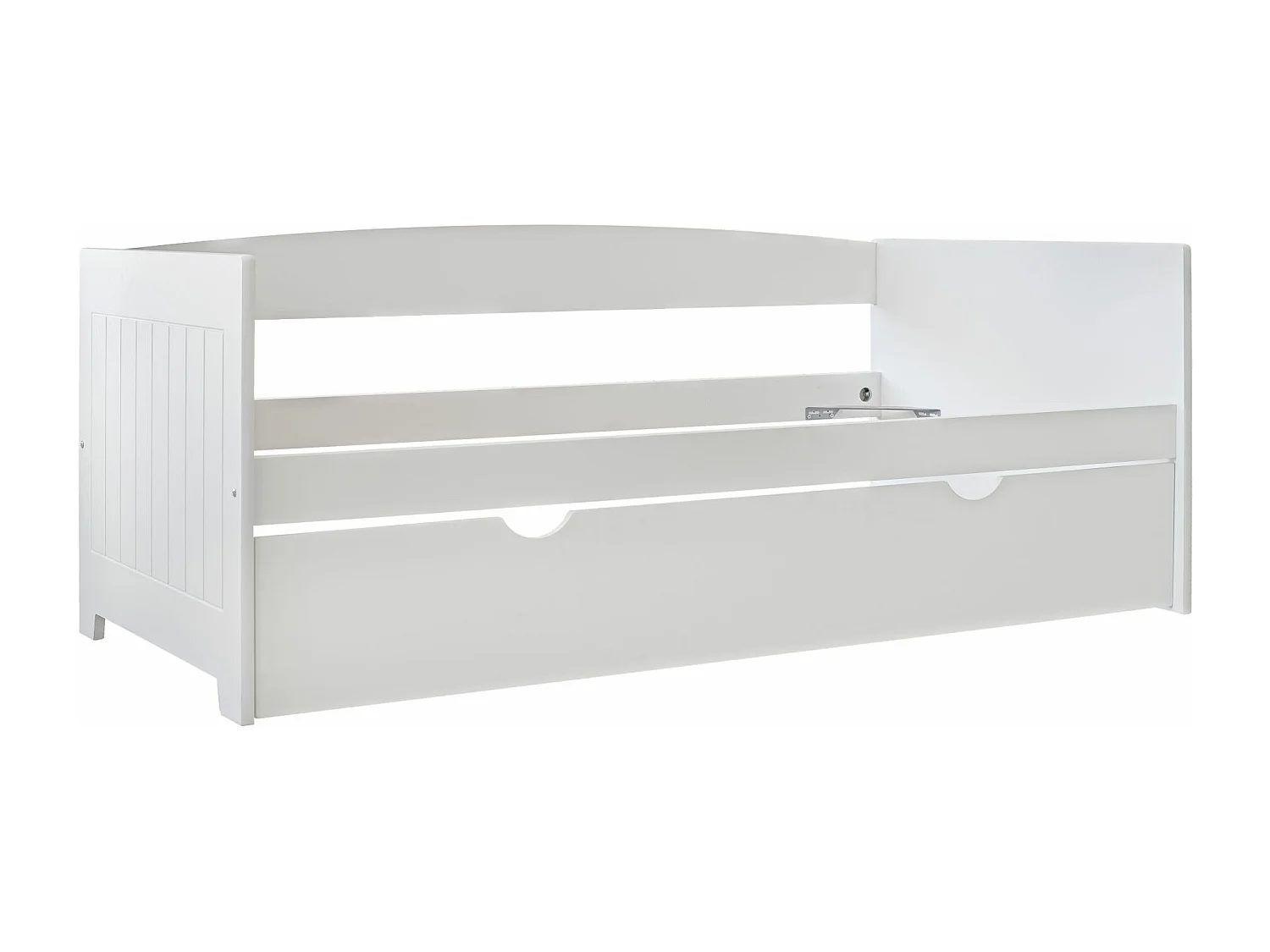 Lit Gigogne Jeune Double Laqué Blanc - Venprodin