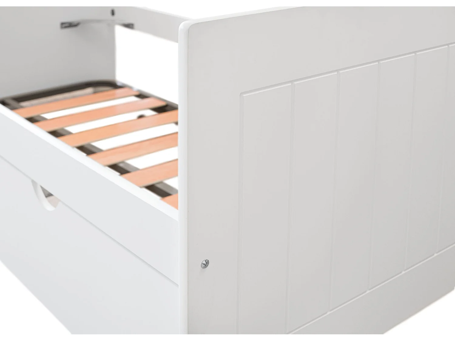 Lit Gigogne Jeune Double Laqué Blanc - Venprodin