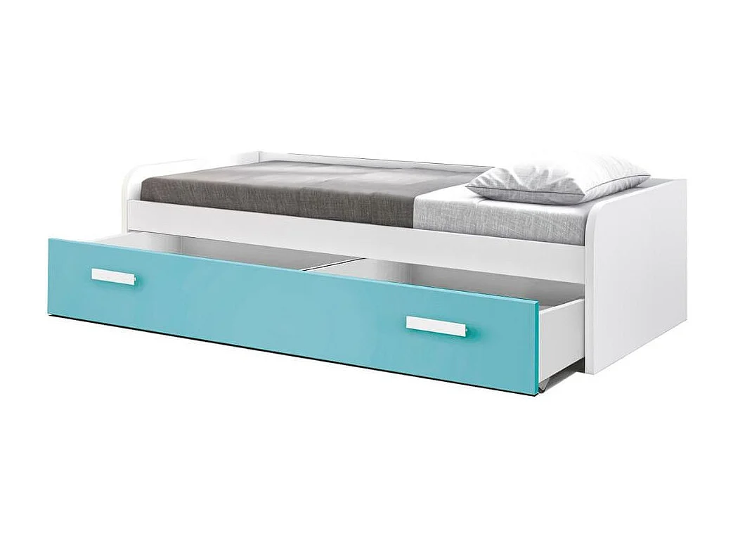 Lit Nid 90cm 54X201X113cm Blanc-Caraïbes - Venprodin