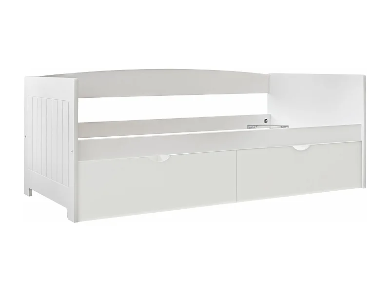 Cama Nido con Cajones Lacada en Blanco - Venprodin