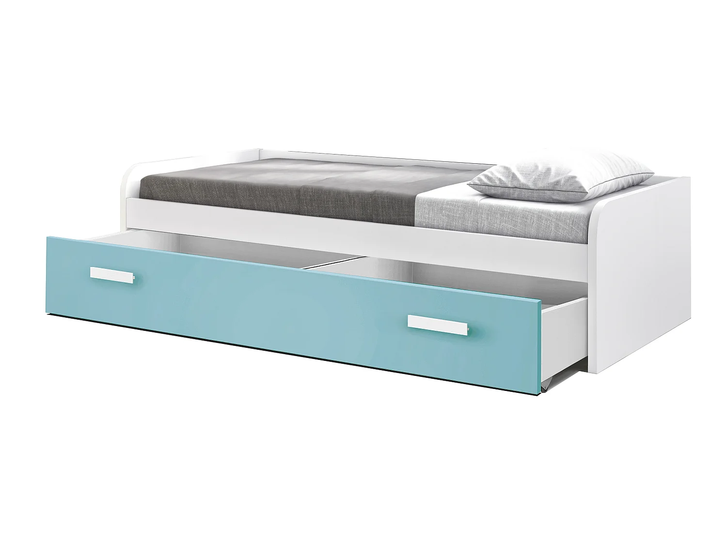 Lit Nid 105 Cm 54X201X113Cm Blanc-Caraïbes - Venprodin