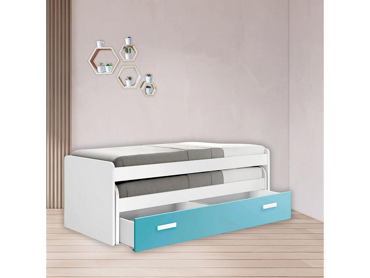 Cama Compacta105 Cm 73X201X115Cm Blanco-Caribe - Venprodin