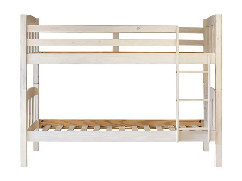Litera Madera de Pino 156x205x100cm Blanco Lavado - Venprodin