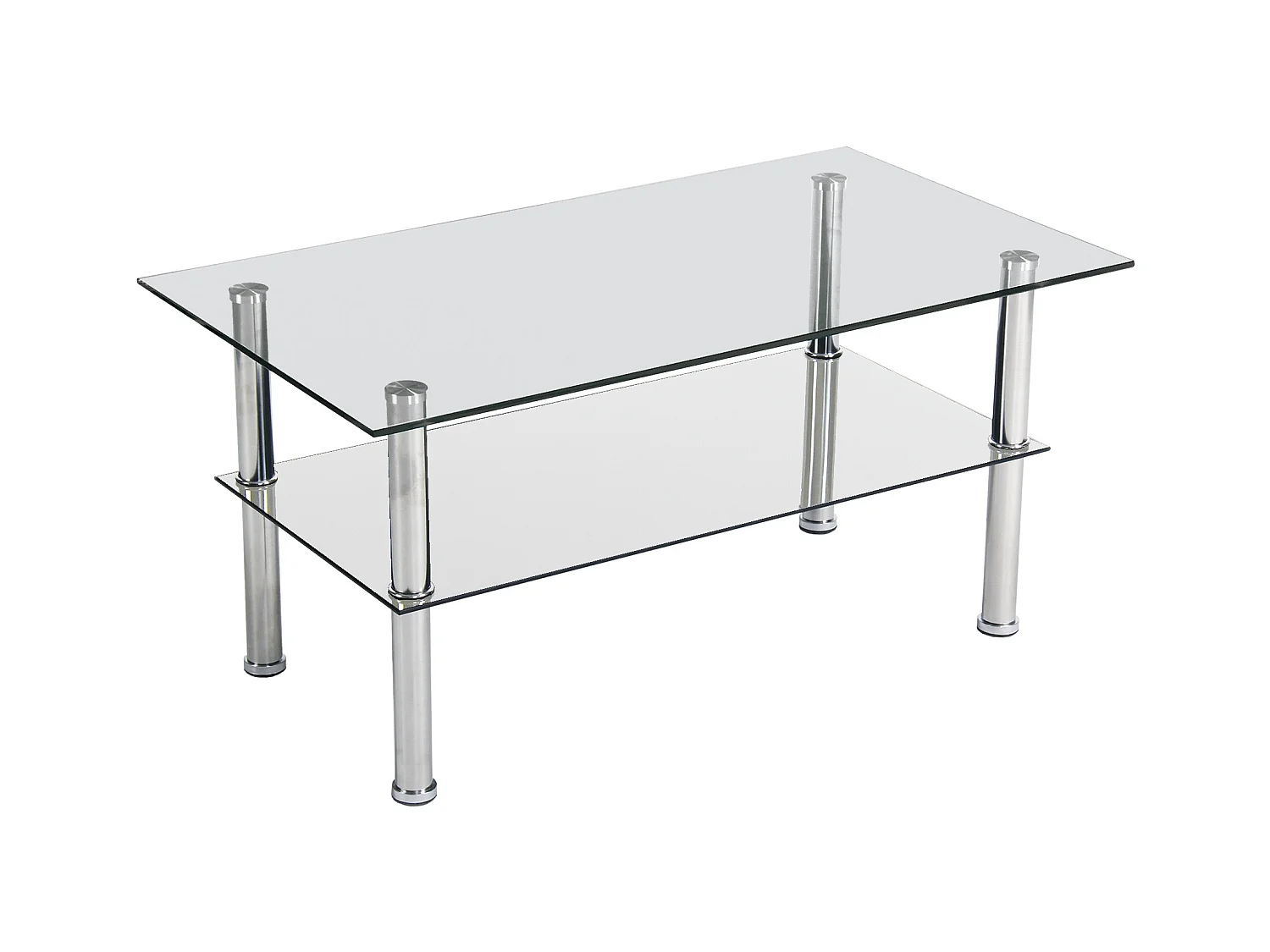 Mesa Centro Rectangular Cristal 43X90X50Cm - Venprodin
