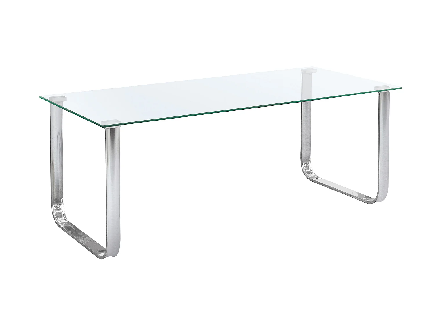 Mesa Centro Vidrio 40X105X50Cm Cromada - Venprodin