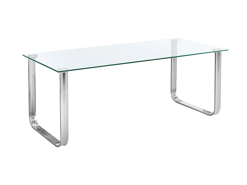 Mesa Centro Vidrio 40X105X50Cm Cromada - Venprodin
