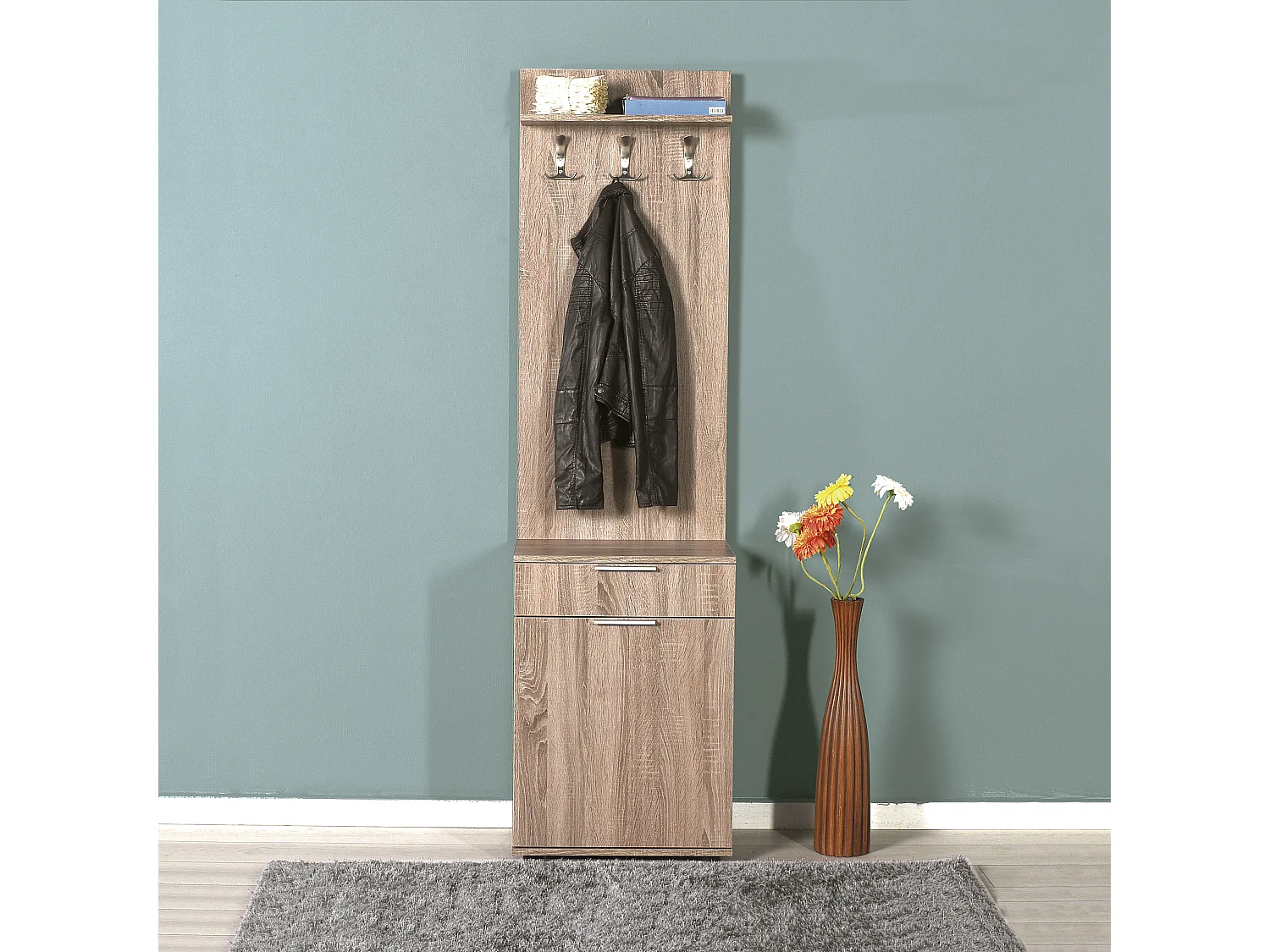 Hall 187X52X36Cm Chêne - Venprodin