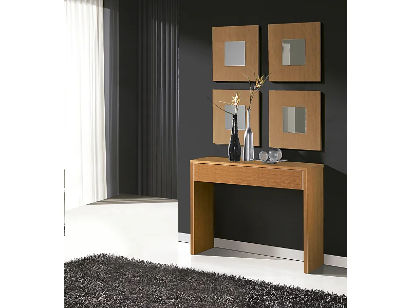 Consola 1 Cajon 76X100X30Cm Cerezo - Venprodin